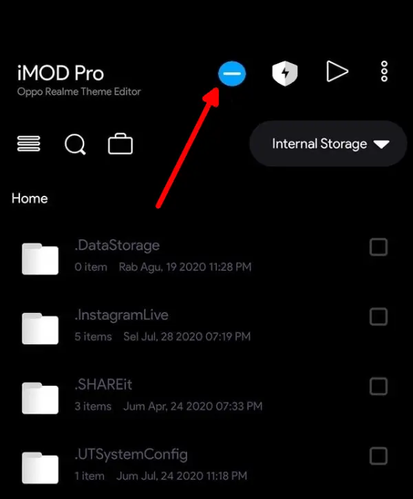 Imod Pro ikon biru