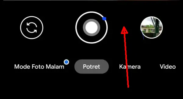 Ruang Kosong Antara Tombol Shutter dan Preview