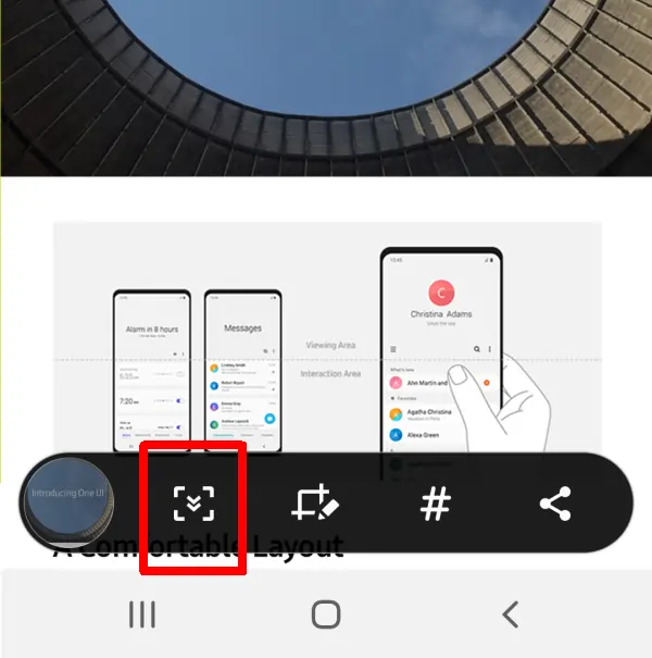 Screenshot Panjang Samsung A14 5G