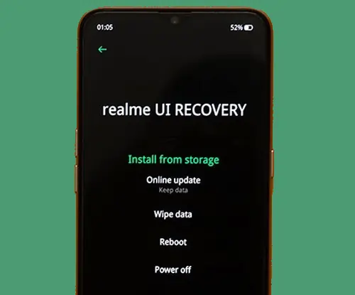 Mematikan Realme C35 via Recovery Mode