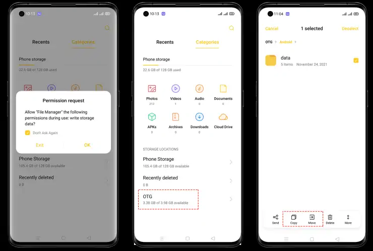 Buka File Manager Oppo A17