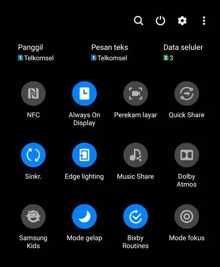 Merekam Layar Melalui Quick Panel